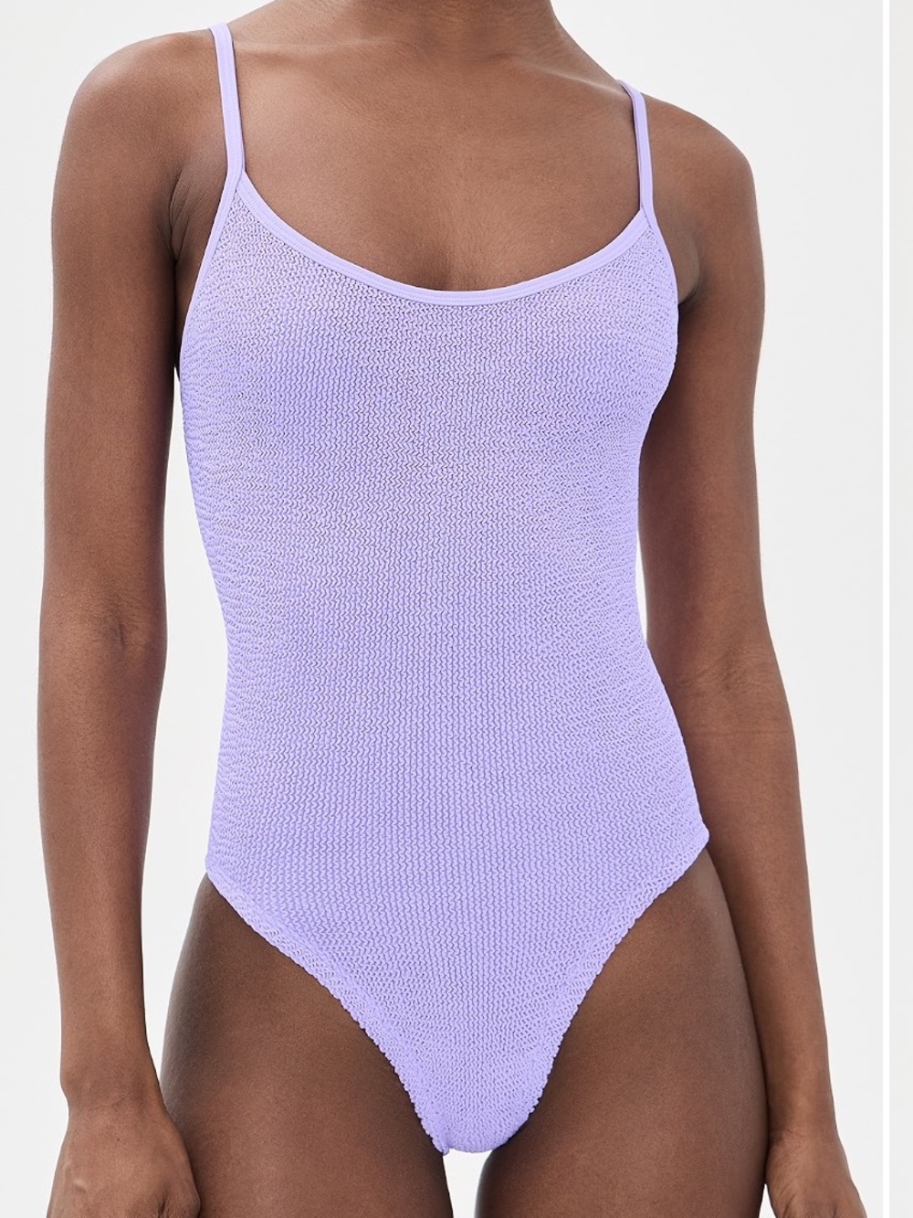 Hunza G Pamela One Piece Swimsuit Lilac Women’s OS